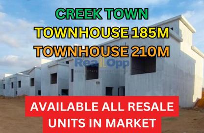 Townhouse - 3 Bedrooms - 4 Bathrooms for sale in Creek Town - The 1st Settlement - New Cairo City - Cairo
