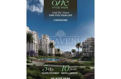 Apartment - 3 - 3 for sale in One Hyde Park - Hyde Park - New Cairo City - Cairo