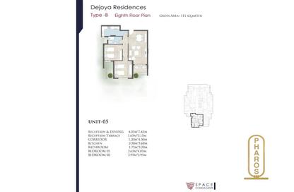 Apartment - 2 Bedrooms - 1 Bathroom for sale in De Joya - New Capital Compounds - New Capital City - Cairo