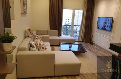 Apartment - 1 Bedroom - 2 Bathrooms for rent in Garden Residence - Hyde Park - New Cairo City - Cairo