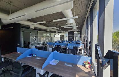 Office Space - Studio - 2 Bathrooms for rent in The Water Way - North Investors Area - New Cairo City - Cairo