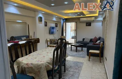 Apartment - 2 Bedrooms - 2 Bathrooms for rent in Mostafa Abou Heif St. - Saba Basha - Hay Sharq - Alexandria