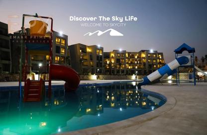 Chalet - 2 Bedrooms - 1 Bathroom for sale in Sky City - Al Ain Al Sokhna - Suez