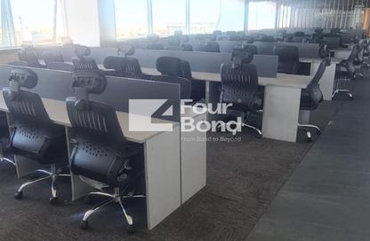 Office Space - Studio - 2 Bathrooms for rent in Bank Center Street - South Teseen St. - The 5th Settlement - New Cairo City - Cairo
