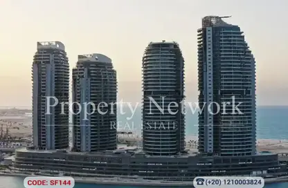 شقة - 3 غرف نوم - 4 حمامات للبيع في بيتش فرونت تاورز - مدينة العلمين الجديدة - العلمين - الساحل الشمالي