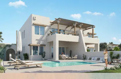 شاليه - 3 غرف نوم - 7 حمامات للبيع في هاسيندا ويست - راس الحكمة - الساحل الشمالي