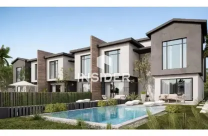 Twin House - 4 Bedrooms - 5 Bathrooms for sale in Creek Town - The 1st Settlement - New Cairo City - Cairo