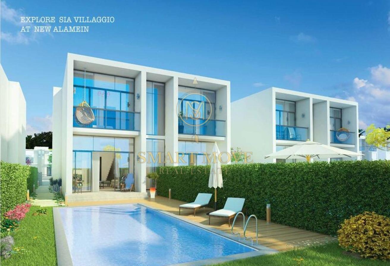 تاون هاوس غرفتين 102 م² للبيع في Sia Villaggio