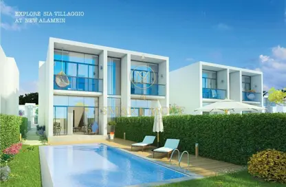 Townhouse - 2 Bedrooms - 2 Bathrooms for sale in Sia Villaggio - Al Alamein - North Coast