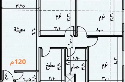 شقة - 3 غرف نوم - 2 حمامات للبيع في البوابة الثالثة - منقرع - حدائق الاهرام - الجيزة