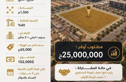 قطعة أرض - استوديو للبيع في حدائق اكتوبر - مدينة 6 أكتوبر - الجيزة