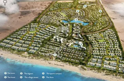 فيلا - 5 غرف نوم - 5 حمامات للبيع في رملة ليك سايد - قسم الضبعة - الساحل الشمالي