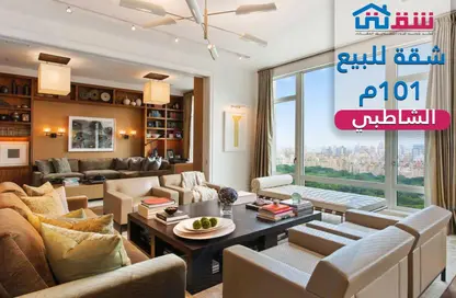 شقة - 3 غرف نوم - 2 حمامات للبيع في شارع بورسعيد - الشاطبي - حي وسط - الاسكندرية