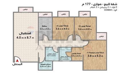 Apartment - 3 Bedrooms - 3 Bathrooms for sale in Sawary - Alexandria Compounds - Alexandria