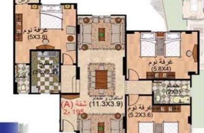 Apartment - 3 Bedrooms - 3 Bathrooms for sale in South Lotus - El Lotus - New Cairo City - Cairo