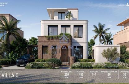 Villa - 4 Bedrooms - 4 Bathrooms for sale in Crescent Walk - 5th Settlement Compounds - The 5th Settlement - New Cairo City - Cairo