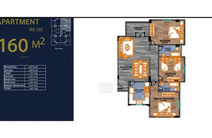 Apartment - 3 Bedrooms - 2 Bathrooms for sale in Al Mushir Abu Ghazaleh St. - Golf City - Obour City - Qalyubia