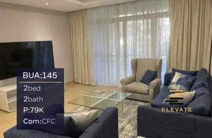 Apartment - 2 Bedrooms - 2 Bathrooms for rent in Cairo Festival City - North Investors Area - New Cairo City - Cairo