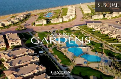 Chalet - 2 Bedrooms - 2 Bathrooms for sale in La Vista Gardens - La Vista - Al Ain Al Sokhna - Suez