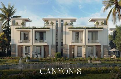 Townhouse - 4 Bedrooms - 4 Bathrooms for sale in Canyon 8 - R8 - New Capital City - Cairo Townhouse - 4 Bedrooms - 4 Bathrooms for sale in Canyon 8 - R8 - New Capital City - Cairo