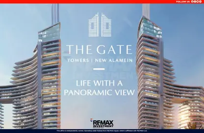 شقة - غرفة نوم - 1 حمام للبيع في ذا جيت تاورز - مدينة العلمين الجديدة - العلمين - الساحل الشمالي