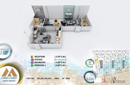 Apartment - 1 Bedroom - 1 Bathroom for sale in El Kawther District - Hurghada - Red Sea