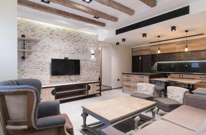 Apartment - 2 Bedrooms - 1 Bathroom for rent in Palm Hills Village Gate - South Investors Area - New Cairo City - Cairo