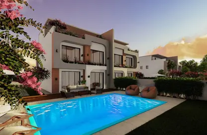 منزل مزدوج - 4 غرف نوم - 4 حمامات للبيع في طريق بيفرلي هيلز - الحي السابع عشر - الشيخ زايد - الجيزة