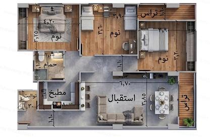 شقة - 3 غرف نوم - 2 حمامات للبيع في البوابة الاولي - خوفو - حدائق الاهرام - الجيزة شقة - 3 غرف نوم - 2 حمامات للبيع في البوابة الاولي - خوفو - حدائق الاهرام - الجيزة
