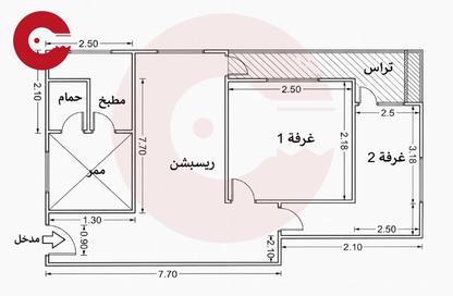 شقة - 2 - 2 للبيع في شارع مدرسة الريادة - سموحة - حي شرق - الاسكندرية