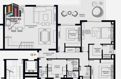 Duplex - 3 Bedrooms - 5 Bathrooms for rent in O West - 6 October Compounds - 6 October City - Giza