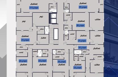 Office Space - 2 Bedrooms - 1 Bathroom for sale in Gate 4 old - Horus - Hadayek El Ahram - Giza
