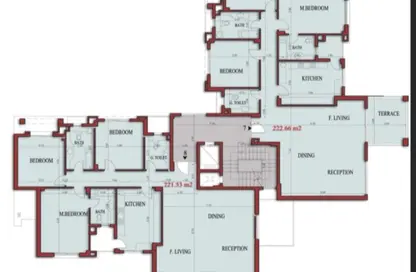 (بنتهاوس  (روف - 3 غرف نوم - 3 حمامات للايجار في بالم هيلز بالم باركس - وصلة دهشور الجنوبية - مدينة 6 أكتوبر - الجيزة