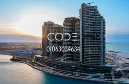 Apartment - 2 Bedrooms - 2 Bathrooms for sale in Beachfront Towers - New Alamein City - Al Alamein - North Coast Apartment - 2 Bedrooms - 2 Bathrooms for sale in Beachfront Towers - New Alamein City - Al Alamein - North Coast