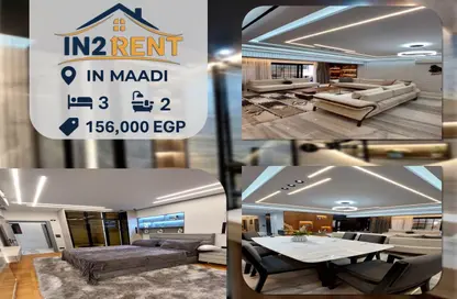 Apartment - 3 Bedrooms - 2 Bathrooms for rent in Port Said St. - Maadi - Hay El Maadi - Cairo