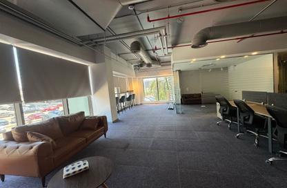 Office Space - 1 Bedroom - 1 Bathroom for rent in Bank Center Street - South Teseen St. - The 5th Settlement - New Cairo City - Cairo