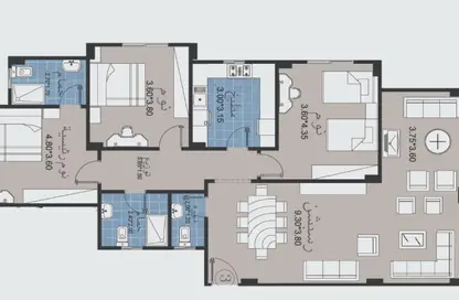 Apartment - 3 Bedrooms - 3 Bathrooms for sale in Bait Alwatan - The 5th Settlement - New Cairo City - Cairo