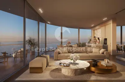 شقق فندقية - 2 غرف نوم - 3 حمامات للبيع في بيتش فرونت تاورز - مدينة العلمين الجديدة - العلمين - الساحل الشمالي