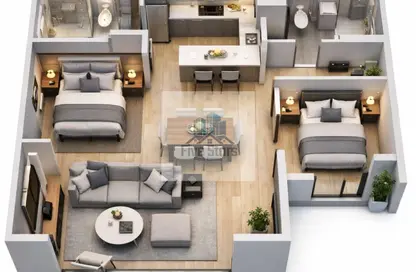 Apartment - 2 Bedrooms - 2 Bathrooms for sale in Nyoum October - Northern Expansions - 6 October City - Giza