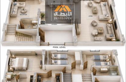 Duplex - 3 Bedrooms - 3 Bathrooms for sale in El Hegaz Gate Abtal - El Hegaz District - Hurghada - Red Sea