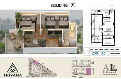 شقة - 2 غرف نوم - 1 حمام للبيع في مجاويش - الغردقة - محافظة البحر الاحمر