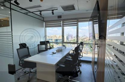 Half Floor - Studio - 3 Bathrooms for rent in North Plus Mall - North Teseen St. - The 5th Settlement - New Cairo City - Cairo