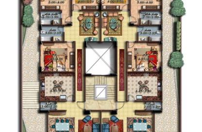 Duplex - 5 Bedrooms - 3 Bathrooms for sale in American University Housing District - 5th Settlement Compounds - The 5th Settlement - New Cairo City - Cairo