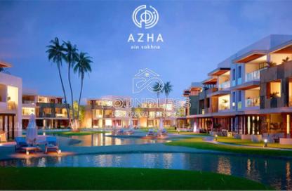 Chalet - 2 Bedrooms - 3 Bathrooms for sale in Azha - Al Ain Al Sokhna - Suez