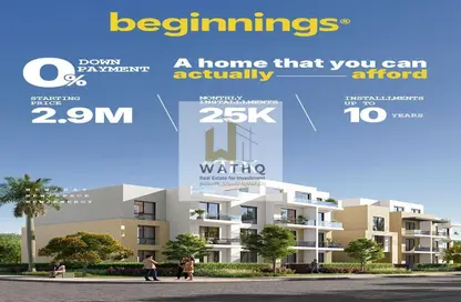 شقة - 3 غرف نوم - 2 حمامات للبيع في سولانا - مدينة زايد الجديدة - الشيخ زايد - الجيزة