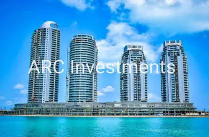 Chalet - 2 Bedrooms - 3 Bathrooms for sale in Beachfront Towers - New Alamein City - Al Alamein - North Coast
