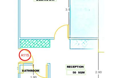 Apartment - 1 Bedroom - 1 Bathroom for sale in Hurghada Hub - Intercontinental District - Hurghada - Red Sea