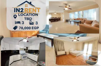 Apartment - 3 Bedrooms - 3 Bathrooms for rent in Port Said St. - Maadi - Hay El Maadi - Cairo