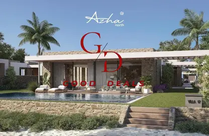 شاليه - 3 غرف نوم - 2 حمامات للبيع في ازها الساحل الشمالي - راس الحكمة - الساحل الشمالي