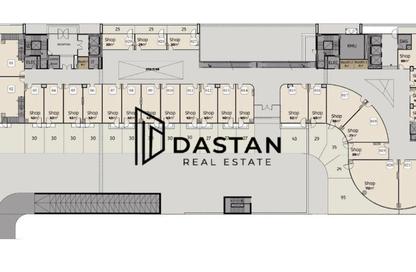 Shop - Studio - 1 Bathroom for sale in Golden Tower 2 - MU-23 - New Capital City - Cairo
